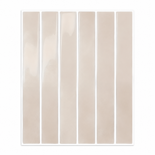 Lot de 10 Crédence Adhésive Morocco Effet Zellige Beige Ivoire