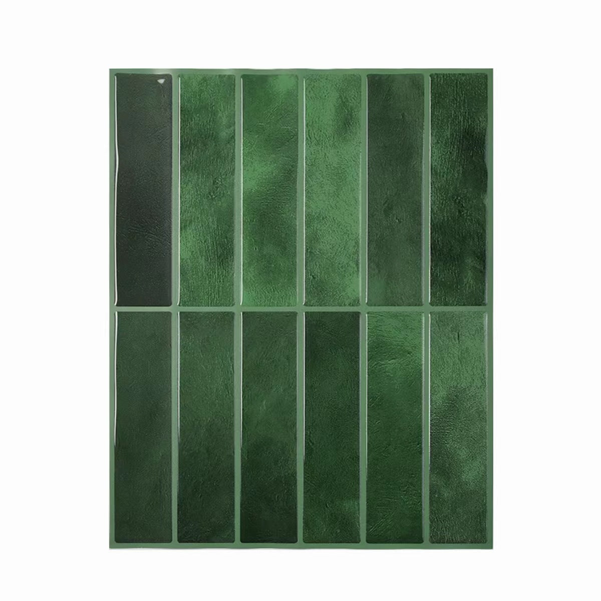 crédence adhésive effet Zellige Vert Émeraude